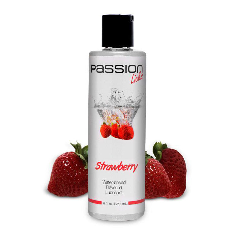 Passion Licks Water Based Flavored Lubricant - 8 Oz